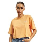 ONLY Kadın Kısa Kol Crop T-Shirt, Bisiklet Yaka, Turuncu, XS