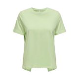 ONLY Kadın Kısa Kollu Arka Sarılı T-Shirt, Yeşil, S Beden