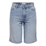 ONLY Kadın Kot Şort ONLSonny HW Wide, mavi (Light Blue Denim), M