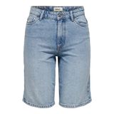 ONLY Kadın Kot Şort ONLSonny HW Wide, mavi (Light Blue Denim), S