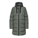 ONLY Kadın kuş tüyü mont ONLCLAIR kuş tüyü mont, Gri (Castor Gray), L