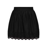 ONLY Kadın Mini Etek ONLLOU LIFE EMB FLOWY SKIRT PTM Siyah M