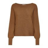 ONLY Kadın ONLADALINE L/S SHORT PULLO KNT NOOS Kazak, Argan Oil, XS