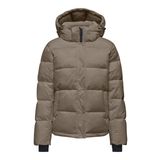 ONLY Kadın Onlann Premium Puffer JKT Regular OTW Kapitone Ceket, Kahverengi, M, Kahverengi, M