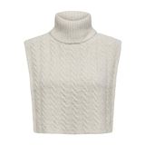 ONLY Kadın ONLANNA CABLE KNIT COLLAR CC Eldiven, Kirli Beyaz, ONE SIZE