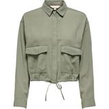 Only Kadın Onlarıs Belden Bağlamalı Çift Cepli Kısa Ceket 15364310 Haki - XL