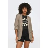 Only Kadın Onlarıs Rahat Kalıp Kolu Katlanabilir Blazer Ceket 15310839 Vizon - 36