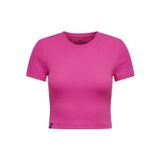 ONLY Kadın ONLBETTY S/S O-NECK SHORT TOP CC JRS Tişört Pembe S