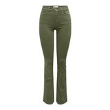 ONLY Kadın ONLBLUSH MID FLARED COL PANT PNT RP Pantolon, Koyu Kahve, XS