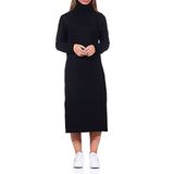 ONLY, Kadın, ONLBRANDIE L/S ROLLNECK DRESS KNT NOOS, Uzun Elbise, Siyah, M