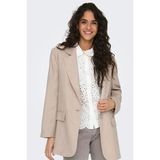 Only Kadın Onlcaro-Lana Oversize Keten Ceket 15290245 Bej - M
