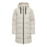 ONLY, Kadın, ONLCLAIR PUFFER HOOD COAT OTW CC, Kaban, Pumice Stone, XL