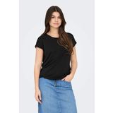 Only Kadın Onlclaudıa Bisiklet Yaka Kısa Kollu T-Shirt 15318422 Siyah
