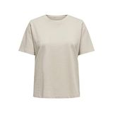 ONLY, Kadın, ONLELISE S/S V-NECK TOP JRS, Bluz, Turuncu, XS