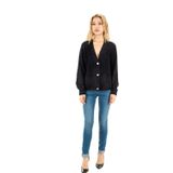 ONLY Kadın Onlella Piumo L/S Cardigan Cc KNT Örgü Ceket, Siyah, XL
