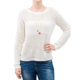 ONLY Kadın Onlgeena Xo L/S KNT Noos kazak, Cloud Dancer., L
