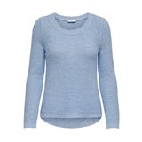 ONLY Kadın Onlgeena Xo L/S KNT Noos kazak, Şeffaf Gök Rengi, M