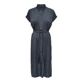 ONLY Kadın Onlhannover S/S Shirt Dress Noos Wvn Elbise, India Ink, 34