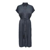 ONLY Kadın Onlhannover S/S Shirt Dress Noos Wvn Elbise, India Ink, 38