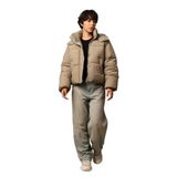 ONLY, Kadın, ONLHOPE SHORT PUFFER JACKET CC OTW, Mont Ceket, Silver Sage, L