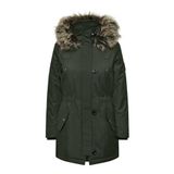 ONLY Kadın Onliris Kürk Kışlık Parka Cc Otw Ceket,Rosin,XS,1,Düz,Ceket