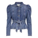ONLY Kadın ONLJULES LS BELT DNM JACKET NAS Mont Ceket Medium Blue Denim S