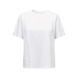 ONLY, Kadın, ONLKAREN BOXY S/S TOP BOX JRS, Tişört, Beyaz, XS