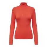 ONLY Kadın ONLKAROL L/S ROLLNECK PULLOVER KNT NOOS Triko, Kırmızı, XS