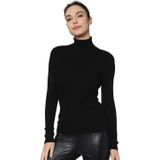 ONLY Kadın ONLKAROL L/S ROLLNECK PULLOVER KNT NOOS Triko, Siyah, S