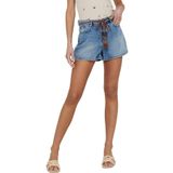 ONLY Kadın Onlkelly Hw Shorts Bb Azg017 kot şort mavi (Light Blue Denim),M