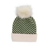ONLY Kadın ONLLAURETTA LIFE KNIT BEANIE CC Bere, Koyu Yeşil, Tek Beden