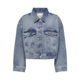 ONLY Kadın ONLLEIGH LS OVS TIN DNM JACKET PIM Mont Ceket, Medium Blue Denim, M