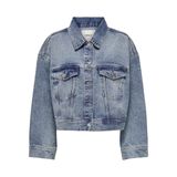 ONLY Kadın ONLLEIGH LS OVS TIN DNM JACKET PIM Mont Ceket, Medium Blue Denim, S