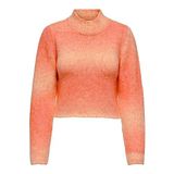 ONLY Kadın ONLLIVA LS HIGHNECK CC KNT Triko, Kırmızı, XS