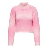 ONLY Kadın ONLLIVA LS HIGHNECK CC KNT Triko, Pembe, L