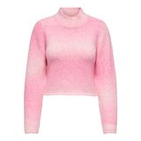 ONLY Kadın ONLLIVA LS HIGHNECK CC KNT Triko, Pembe, M