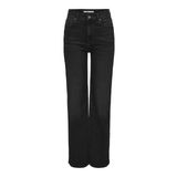 ONLY Kadın Onlluna Hw Wide DNM Diabox Jeans, Siyah, 28W / 32L