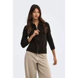 Only Kadın Onlmacey Polo Yaka Fermuarlı Yün Hırka 15382508 Kahverengi