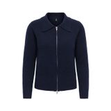 Only Kadın Onlmacey Polo Yaka Fermuarlı Yün Hırka 15382508 Lacivert
