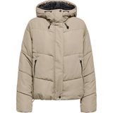 Only Kadın Onlmaggı Kapüşonlu Şişme Mont 15349123 Vizon - XL