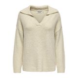 ONLY, Kadın, ONLMAGGIE LIFE LS SPLIT NECK CC KNT, Triko, Birch, S