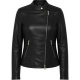 Only Kadın Onlmelisa Siyah Faux Leather Ceket Uzun Kol Kısa Model Günlük Stil