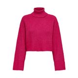 ONLY Kadın ONLMIKANI LS SHORT ROLLNECK KNT Triko, Pembe, XS