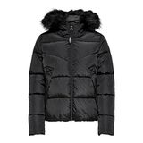 ONLY kadın ONLMONICA SHORT PUFFER JACKET CC OTW Ceket Gündelik, Siyah , XS