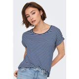 Only Kadın Onlmoster Rahat Kesim Bisiklet Yaka Kısa Kollu T-Shirt 15206243 Lacivert