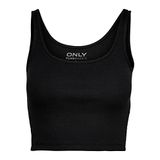 ONLY Kadın Onlnessa S/L Kısa Üst JRS Yelek, siyah, XS