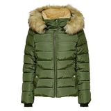 ONLY Kadın ONLNEWCAMILLA FUR HOOD JACKET CC OTW Ceket, Koyu Kahve, XS