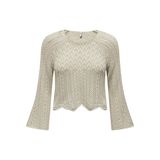 ONLY Kadın ONLNOLA LIFE 3/4 PULLOVER KNT NOOS Kazak, Feather Gray, M