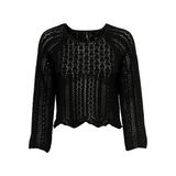 ONLY Kadın ONLNOLA LIFE 3/4 PULLOVER KNT NOOS Triko Siyah L
