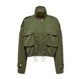 ONLY Kadın ONLOCEAN SHORT CARGO JACKET OTW Ceket, Koyu Yeşil, XS